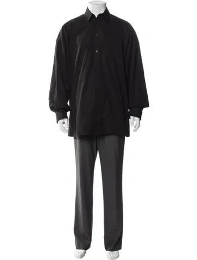 Pre-owned Wardrobe.nyc Long Sleeve Dress Shirt In Blue