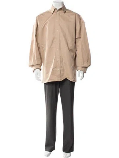 Pre-owned Wardrobe.nyc Long Sleeve Dress Shirt In Brown