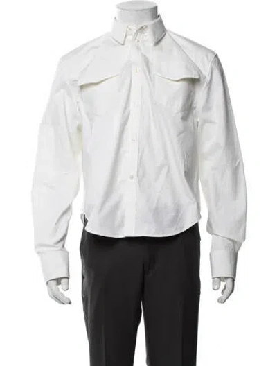 Pre-owned Wardrobe.nyc Long Sleeve Dress Shirt In White