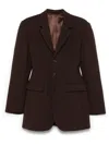 Wardrobe.nyc Longline Blazer In Brown