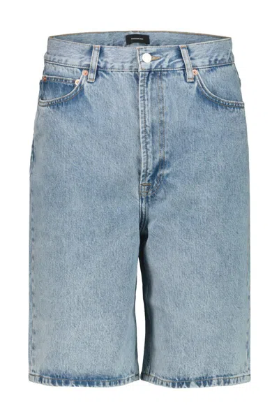 WARDROBE.NYC WARDROBE.NYC LOW RISE DENIM SHORTS