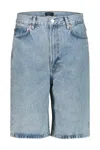 Shop Wardrobe.nyc Low Rise Denim Shorts Clothing