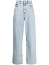 Wardrobe.nyc Denim Low Rise Straight Jeans