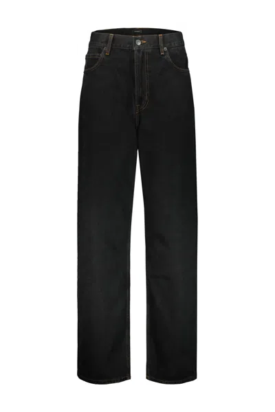 Wardrobe.nyc Low Rise Jean In Black