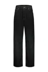 Wardrobe.nyc Wide-leg Low-rise Jeans In Black