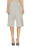 Wardrobe.nyc Wardrobe. Nyc Low Rise Shorts Cement In Cement