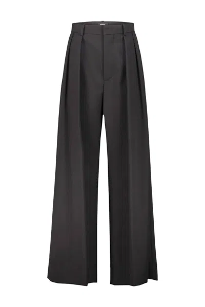 Wardrobe.nyc Low Rise Tuxedo Trousers In Black