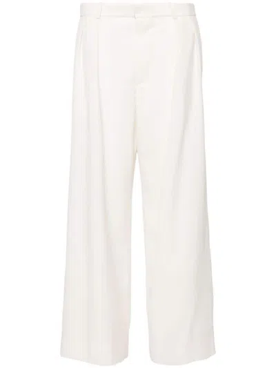 Wardrobe.nyc Women's Low Rise Trouser In White