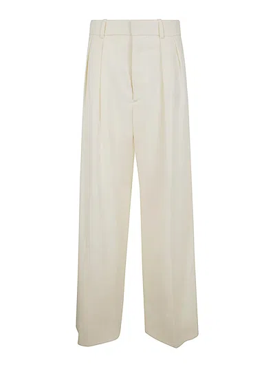 Wardrobe.nyc Low Rise Trouser In White