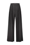 Wardrobe.nyc Low Rise Tuxedo Trousers In Blk Black