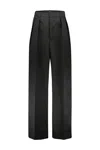 Wardrobe.nyc Low Rise Tuxedo Trousers In Black