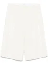 Wardrobe.nyc Wardrobe. Nyc Low Rise Shorts Off White In Neutrals