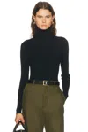 Wardrobe.nyc Matte Turtleneck Top In Multi