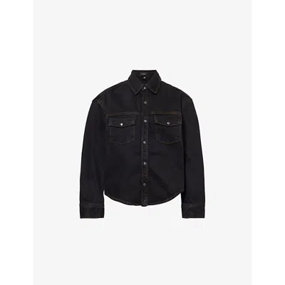 Wardrobe.nyc Black Denim Shirt Jacket