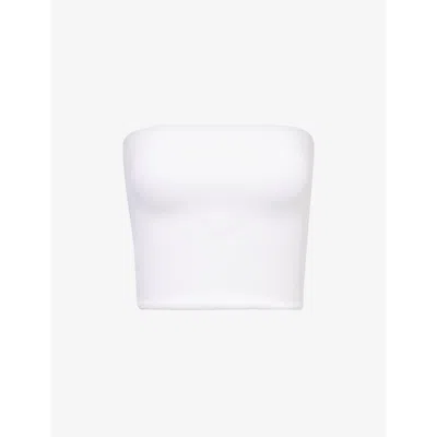 Wardrobe.nyc White Opaque Tube Top