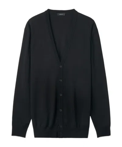 Wardrobe.nyc Merino Wool Cardigan In Black