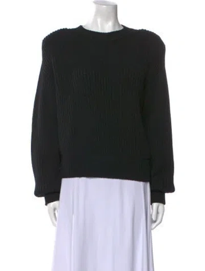 Pre-owned Wardrobe.nyc Merino Wool Crew Neck Sweater In Black