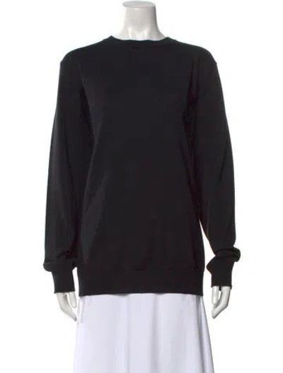Pre-owned Wardrobe.nyc Merino Wool Crew Neck Sweater In Black