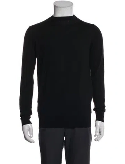 Pre-owned Wardrobe.nyc Merino Wool Mock Neck Pullover In Black