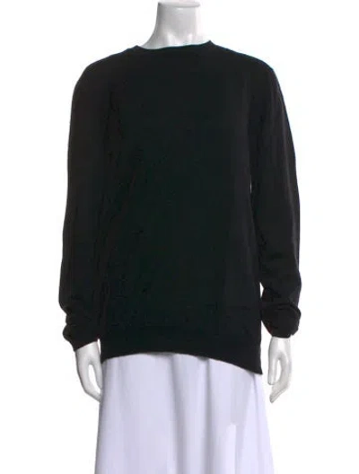 Pre-owned Wardrobe.nyc Merino Wool Scoop Neck Sweater In Black