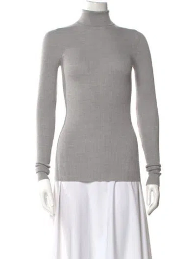 Pre-owned Wardrobe.nyc Merino Wool Turtleneck Sweater In Gray
