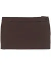 Wardrobe.nyc Wardrobe. Nyc Micro Mini Skirt Dark Brown In ブラウン