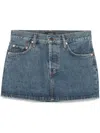 Wardrobe.nyc Micro Mini Skirt In Blue