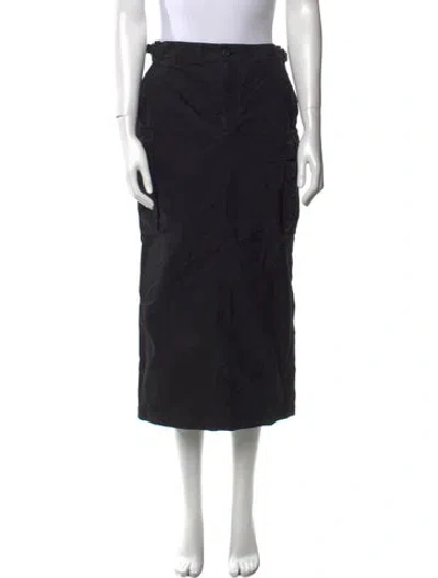 Pre-owned Wardrobe.nyc Midi Length Skirt In Black