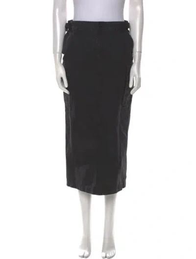 Pre-owned Wardrobe.nyc Midi Length Skirt In Black