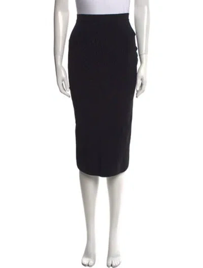 Pre-owned Wardrobe.nyc Midi Length Skirt In Black