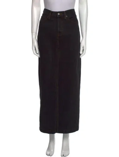 Pre-owned Wardrobe.nyc Midi Length Skirt In Black