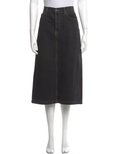 Pre-owned Wardrobe.nyc Midi Length Skirt In Black