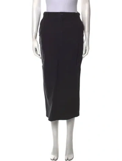 Pre-owned Wardrobe.nyc Midi Length Skirt In Gray