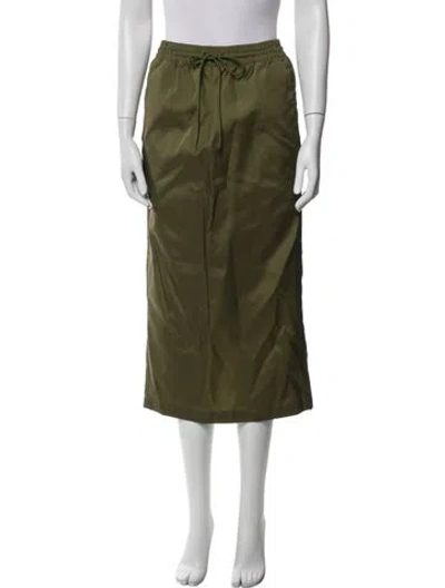 Pre-owned Wardrobe.nyc Midi Length Skirt In Green