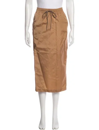 Pre-owned Wardrobe.nyc Midi Length Skirt In Neutral
