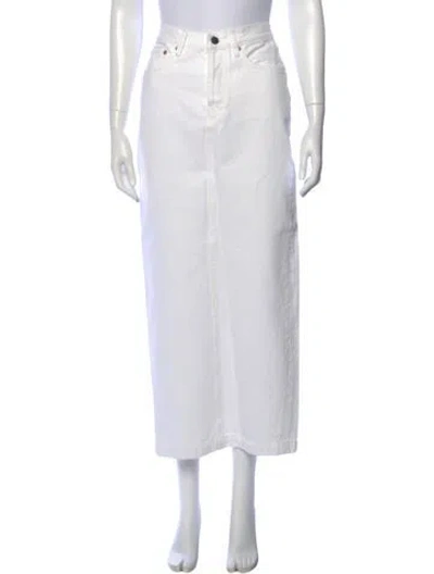 Pre-owned Wardrobe.nyc Midi Length Skirt In Neutral
