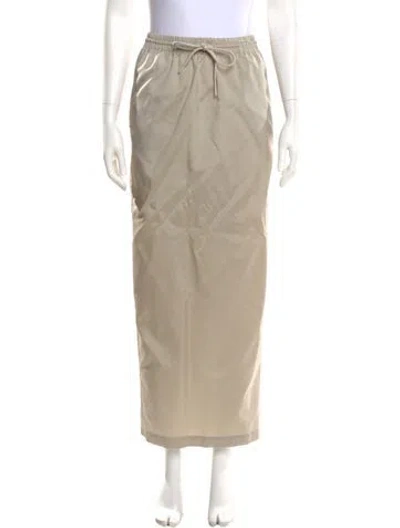 Pre-owned Wardrobe.nyc Midi Length Skirt In Neutral