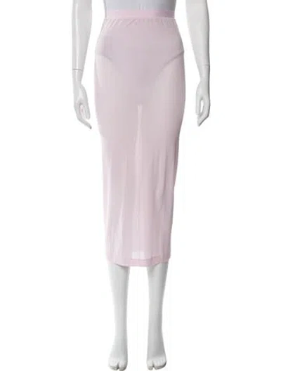 Pre-owned Wardrobe.nyc Midi Length Skirt In Pink