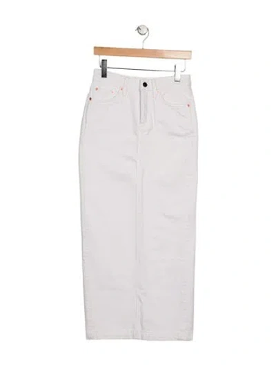 Pre-owned Wardrobe.nyc Midi Length Skirt In White
