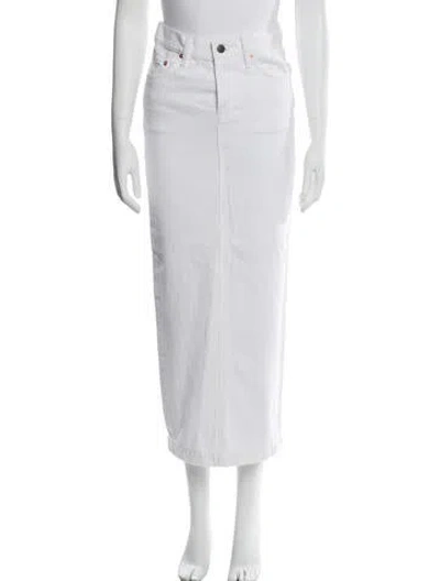 Pre-owned Wardrobe.nyc Midi Length Skirt In White