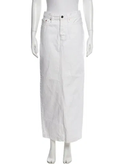 Pre-owned Wardrobe.nyc Midi Length Skirt In White
