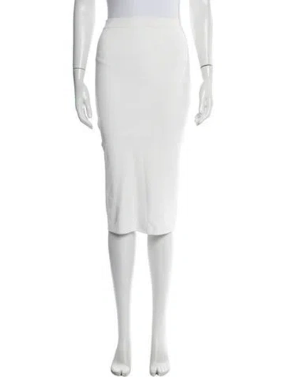 Pre-owned Wardrobe.nyc Midi Length Skirt In White