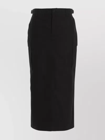 Wardrobe.nyc 'midi Skirt With Cargo Style Pockets' In Black