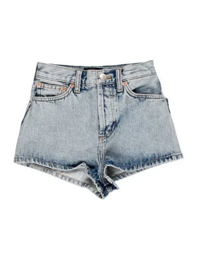 Pre-owned Wardrobe.nyc Mini Shorts In Blue