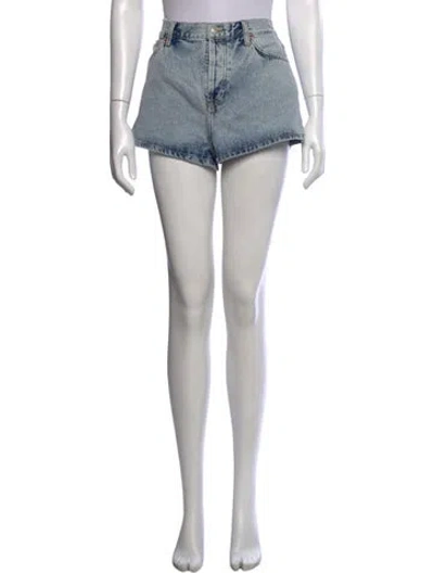 Pre-owned Wardrobe.nyc Mini Shorts In Blue