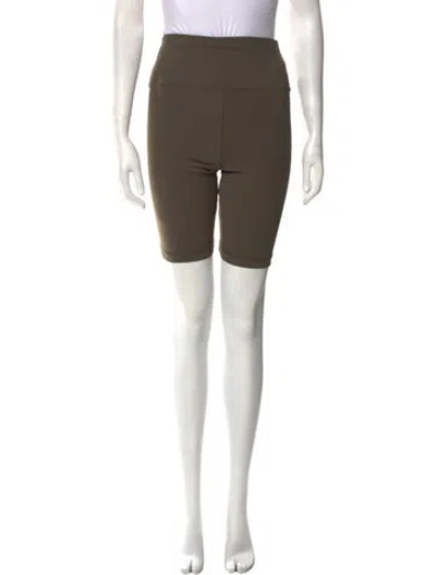 Pre-owned Wardrobe.nyc Mini Shorts In Green