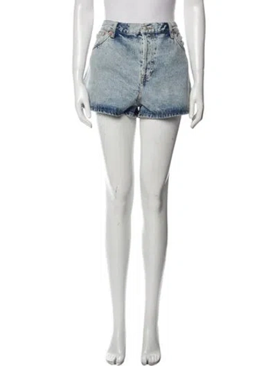 Pre-owned Wardrobe.nyc Mini Shorts W/ Tags In Blue