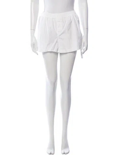 Pre-owned Wardrobe.nyc Mini Shorts In White