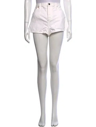 Pre-owned Wardrobe.nyc Mini Shorts In White