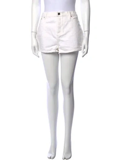 Pre-owned Wardrobe.nyc Mini Shorts In White